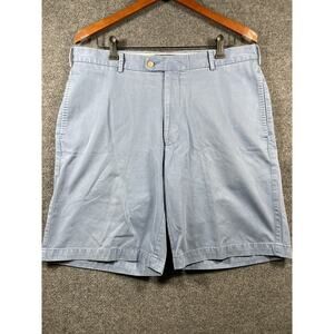 Peter Millar Bermuda Shorts Men's 36 Blue Flat Front Outdoor Golf Hiking Casual
